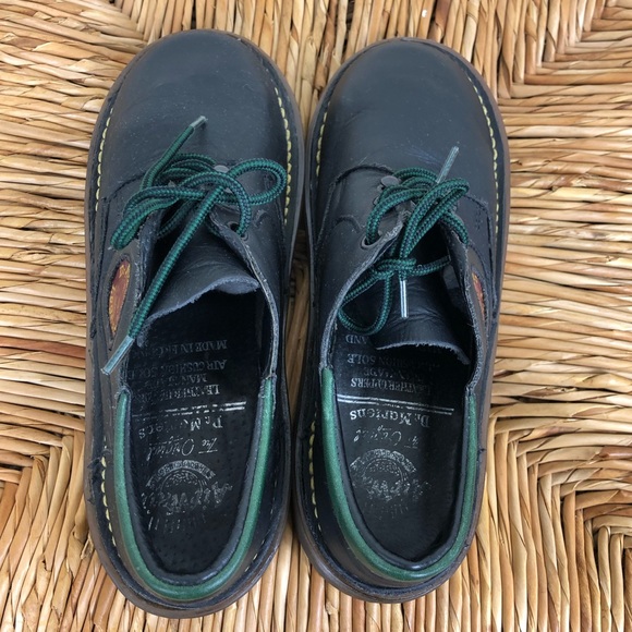 Vintage Rare Dr. Martens Made In England Leather Oxfords Sz 3 - Picture 4 of 11